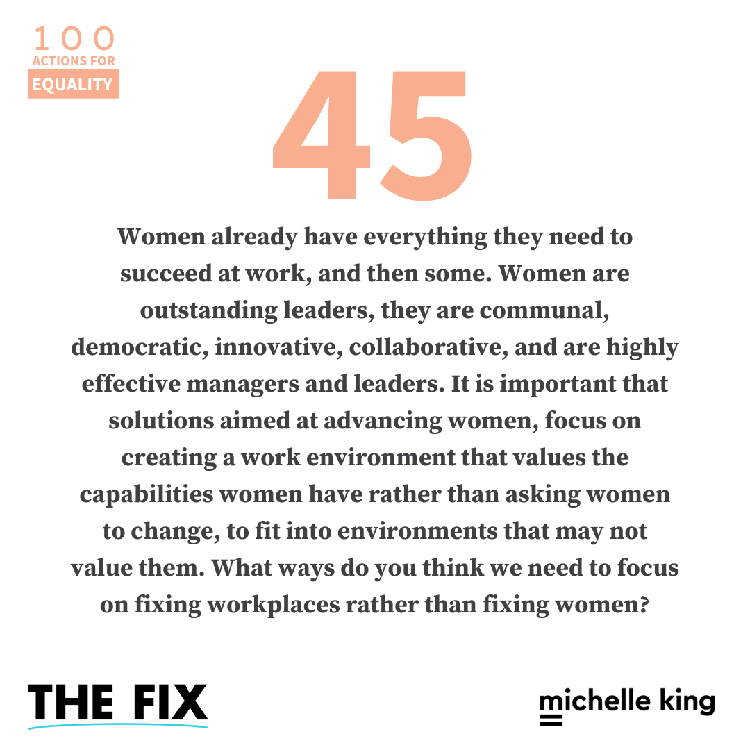 Stop Fixing Women And Start Fixing Workplaces