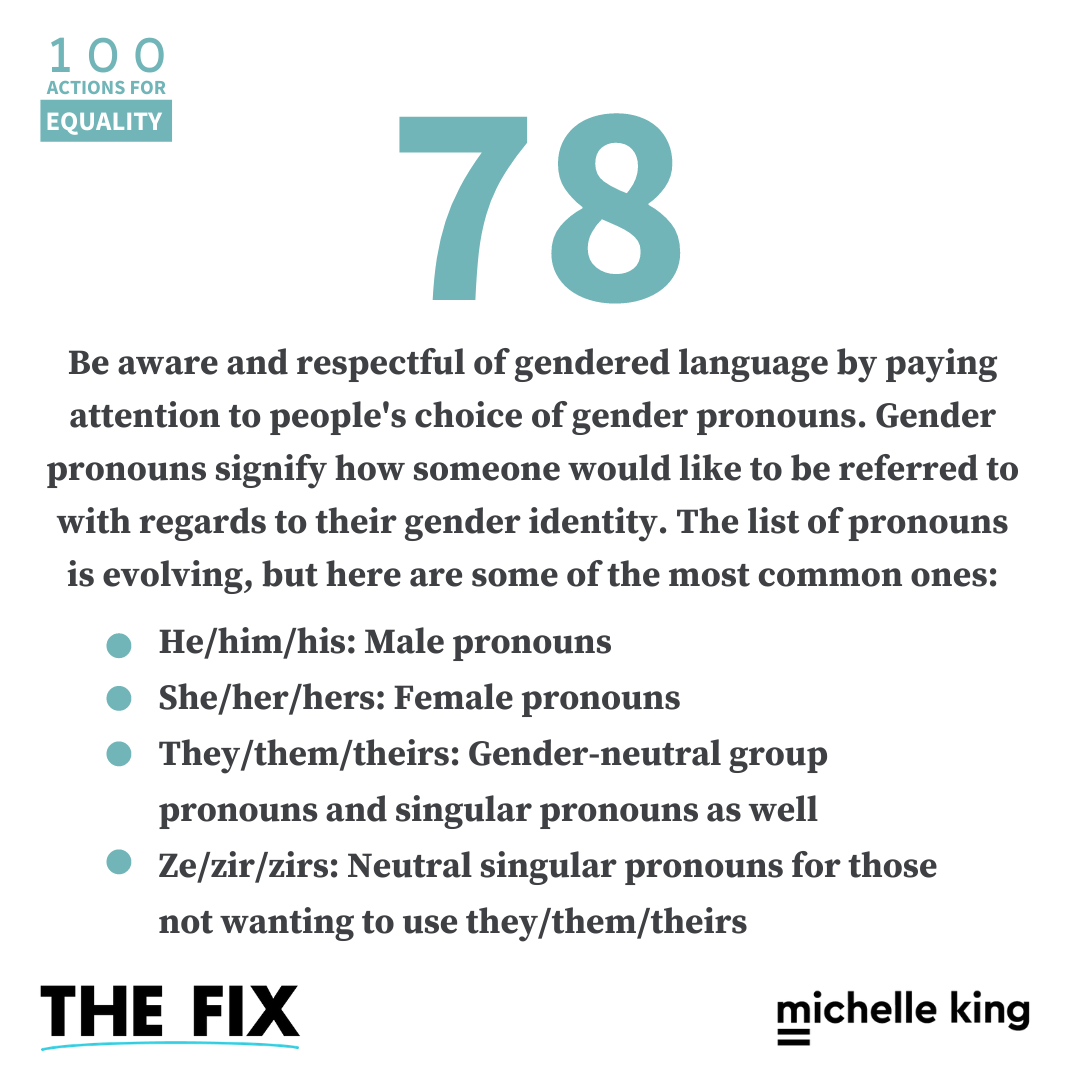 Pay Attention To Gender Pronouns