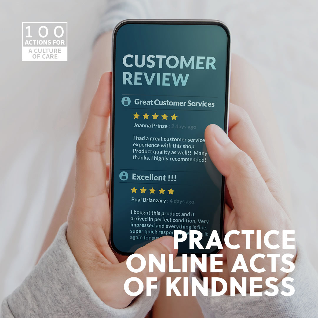 Practice online acts of kindness