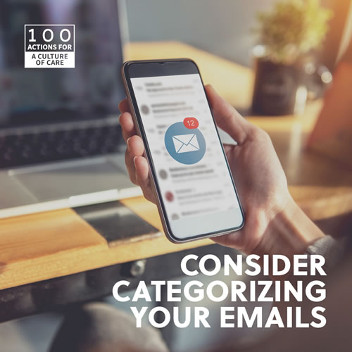 Consider categorizing your emails