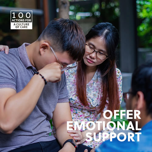 Offer emotional support
