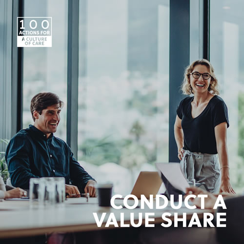 Conduct a value share
