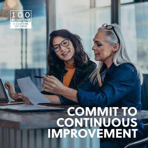 Commit to continuous improvement