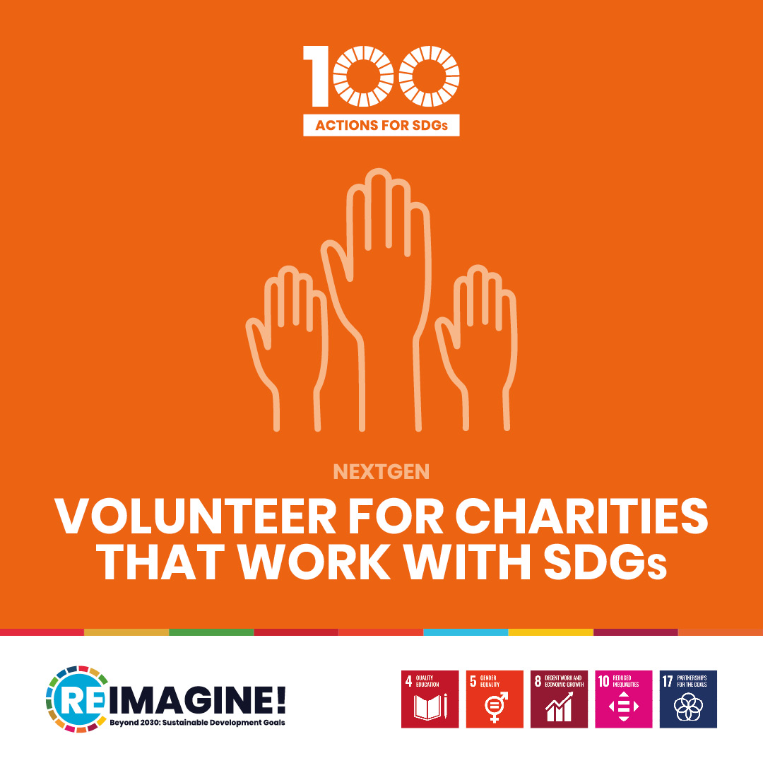Volunteer for charities that work with SDGs