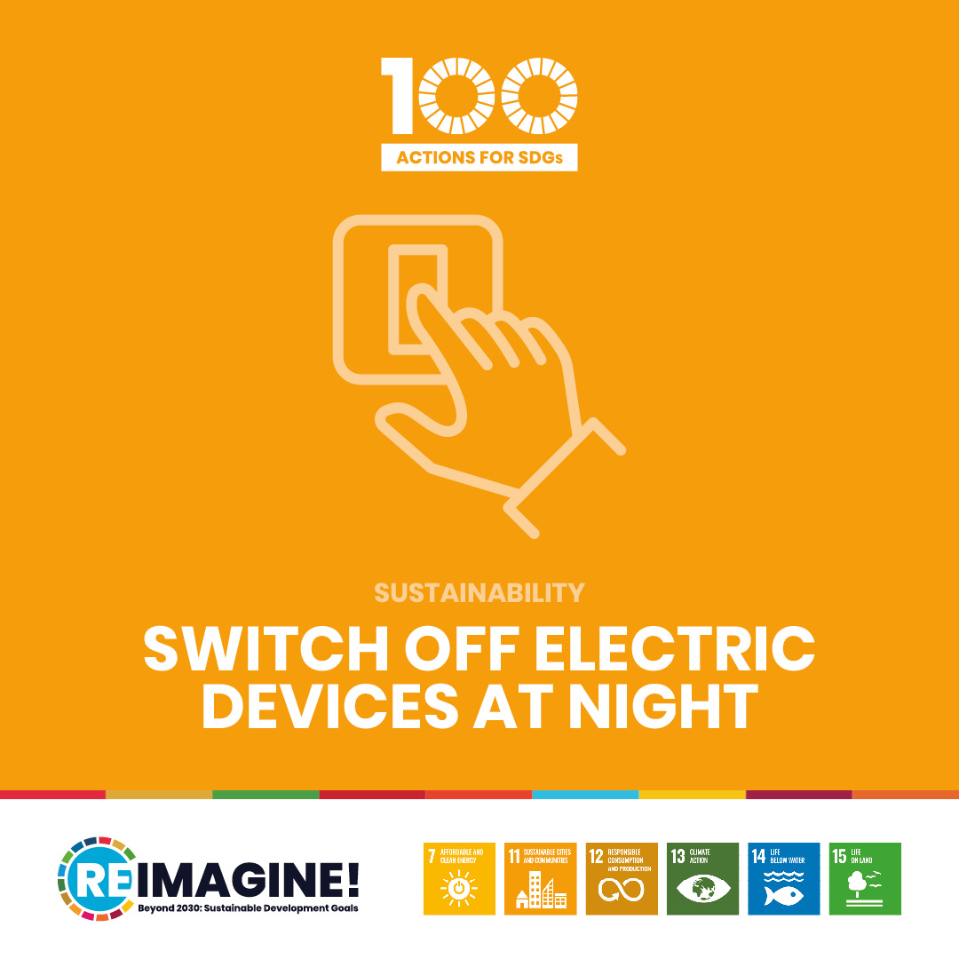 Switch off electric devices at night