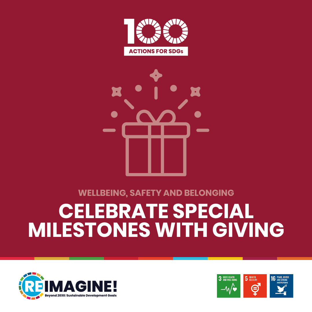Celebrate special milestones with giving