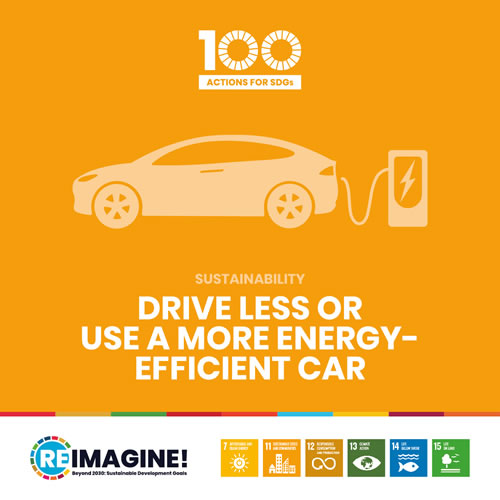 Drive less or use a more energy-efficient car.