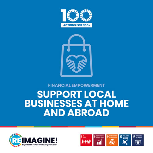 Support local businesses at home and abroad