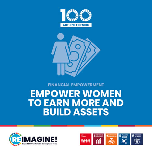 Empower women to earn more and build assets