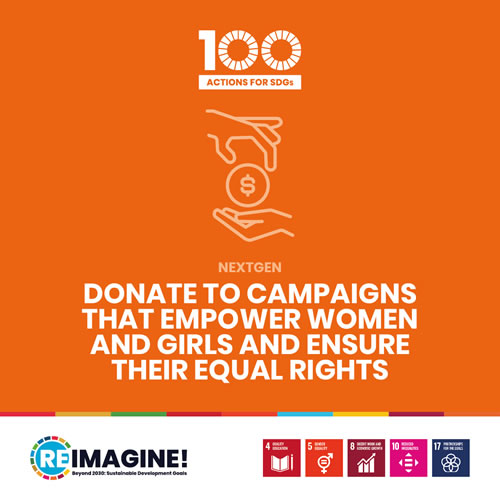 Donate to campaigns that empower women and girls and ensure their equal rights