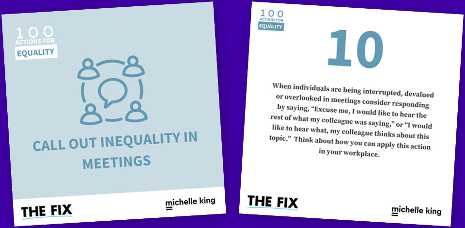 100 actions for equality challenge cards